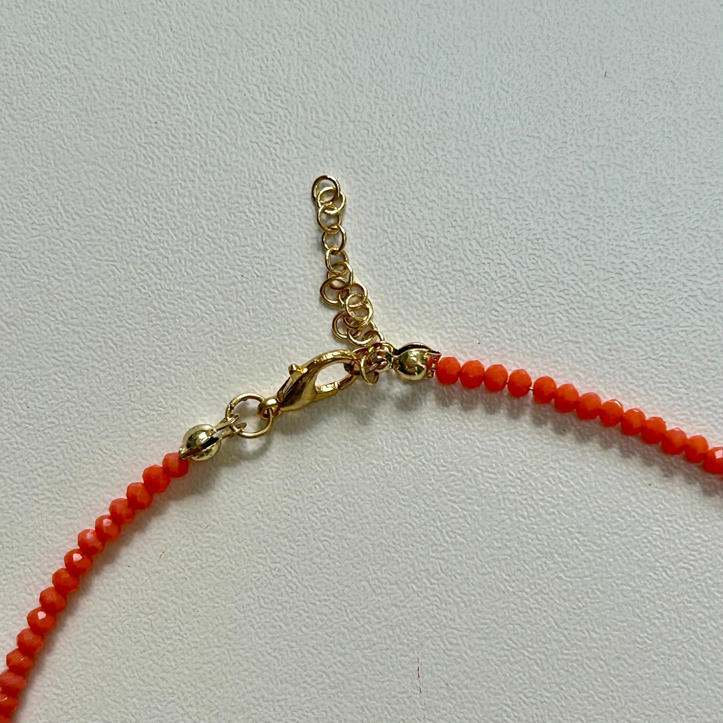 Orange x Blue X pearl Choker