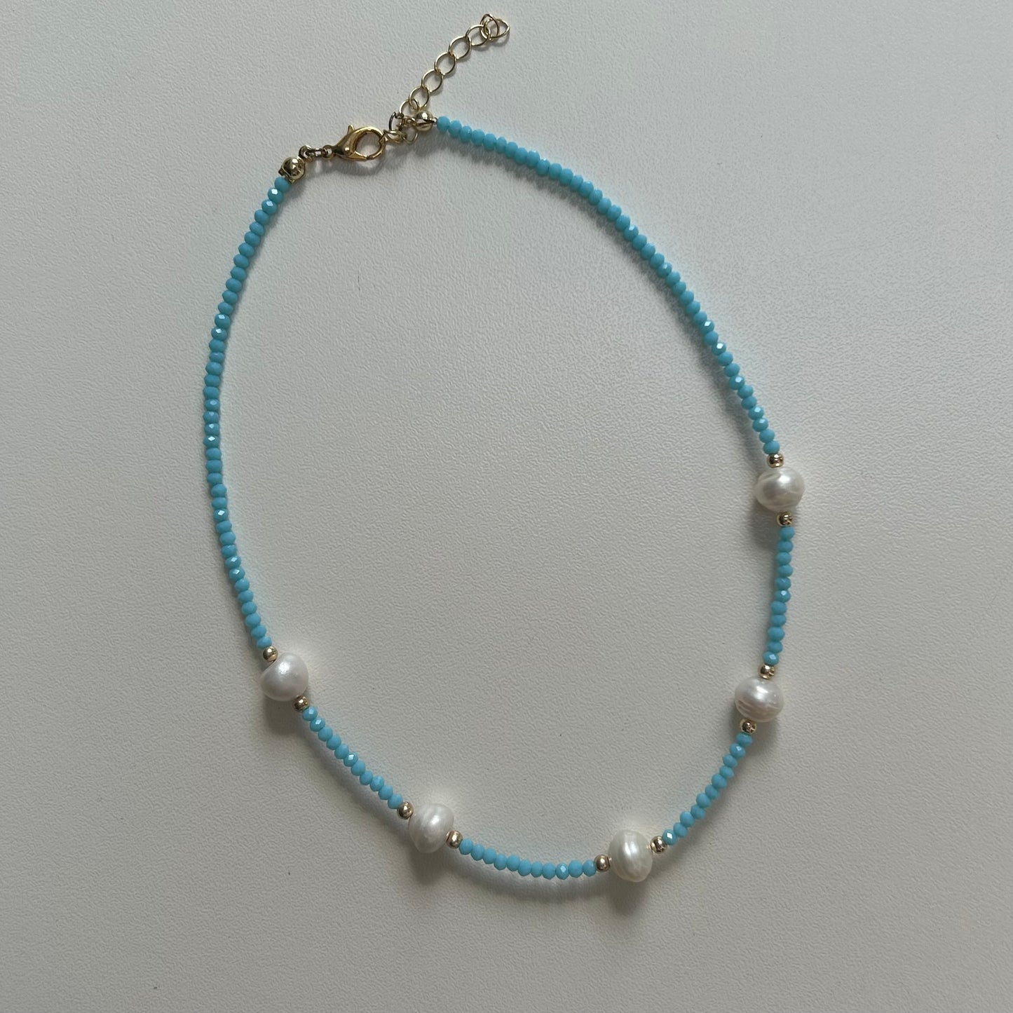 Blue x Pearl Choker