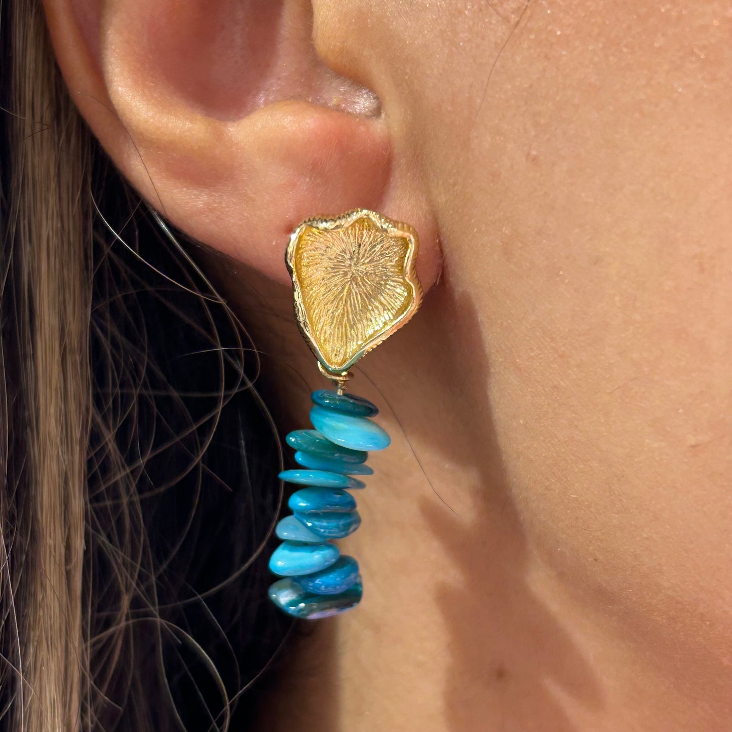 Turquoise Stones Earring