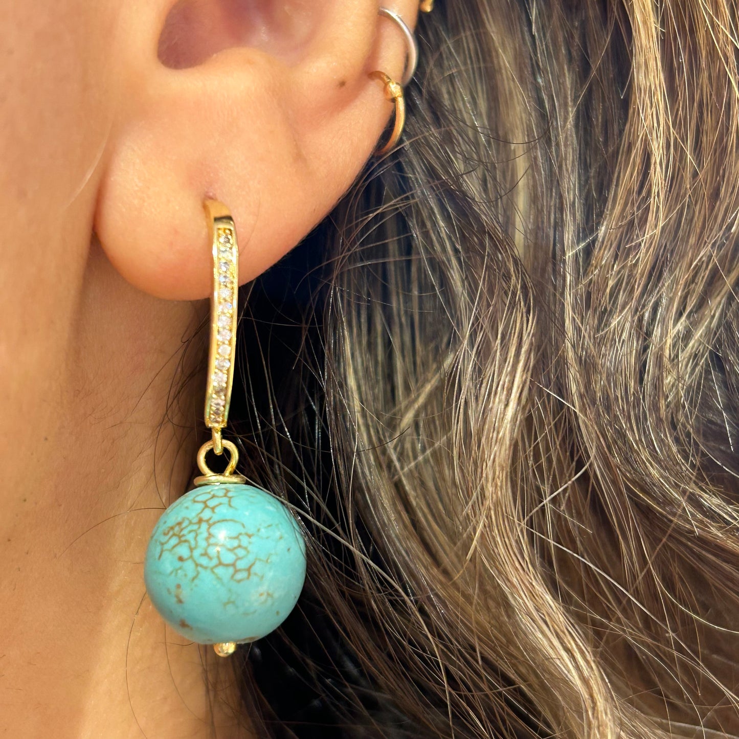 Turquoise Stone Earring