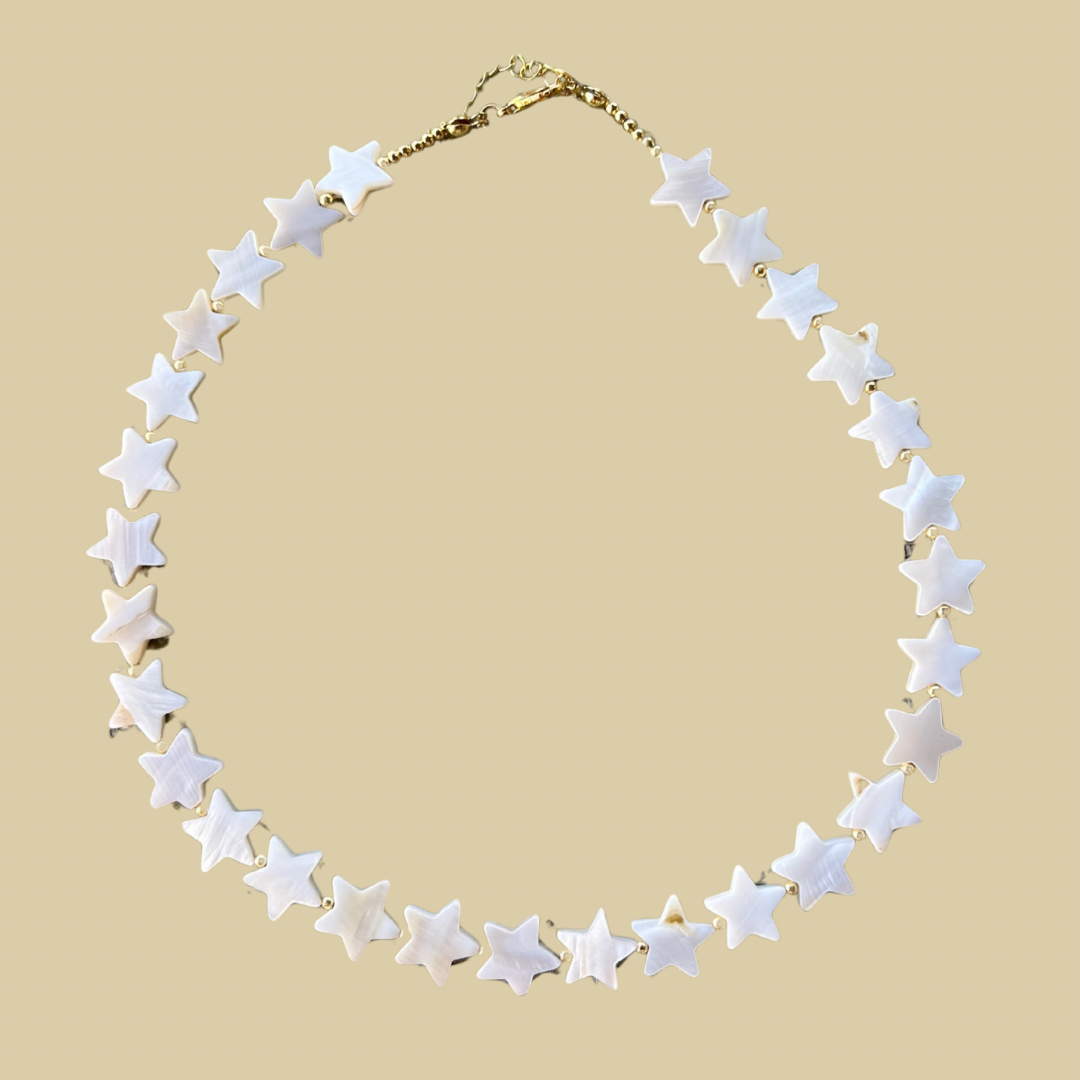 Star shell necklace (Gold)