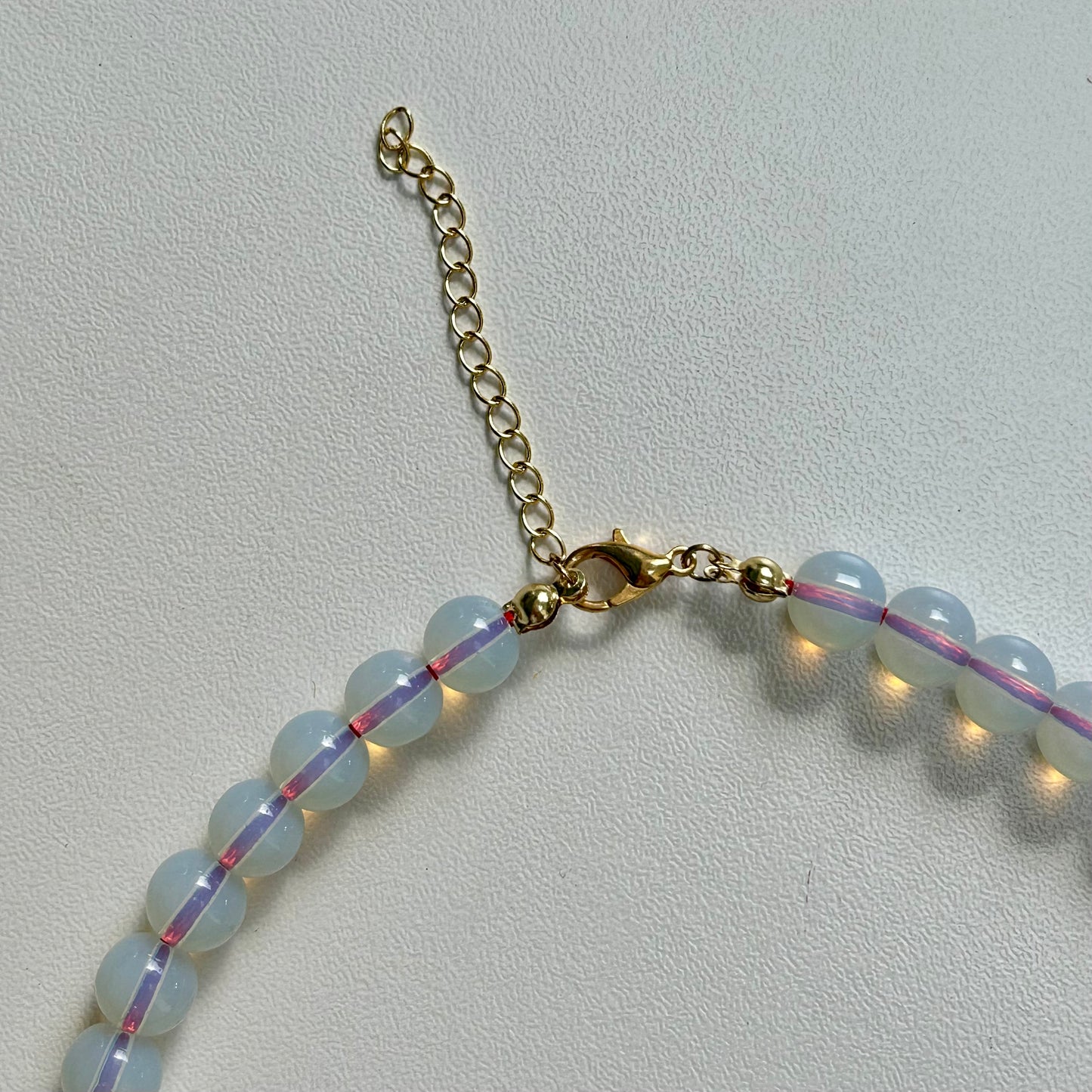 Clear Beaded Chili Necklace