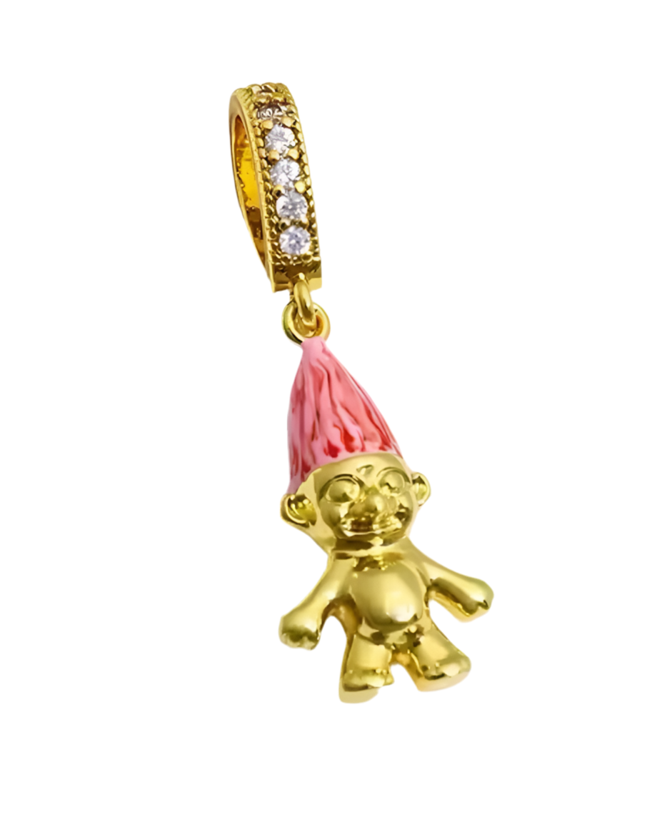 Pink Troll Charm
