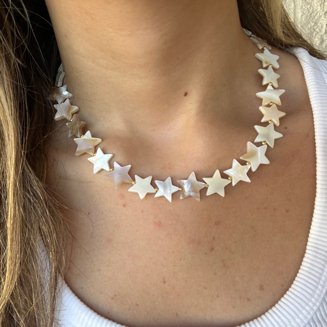 Star shell necklace (Gold)