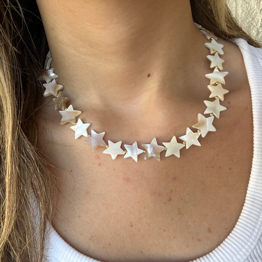 Star shell necklace (Gold)