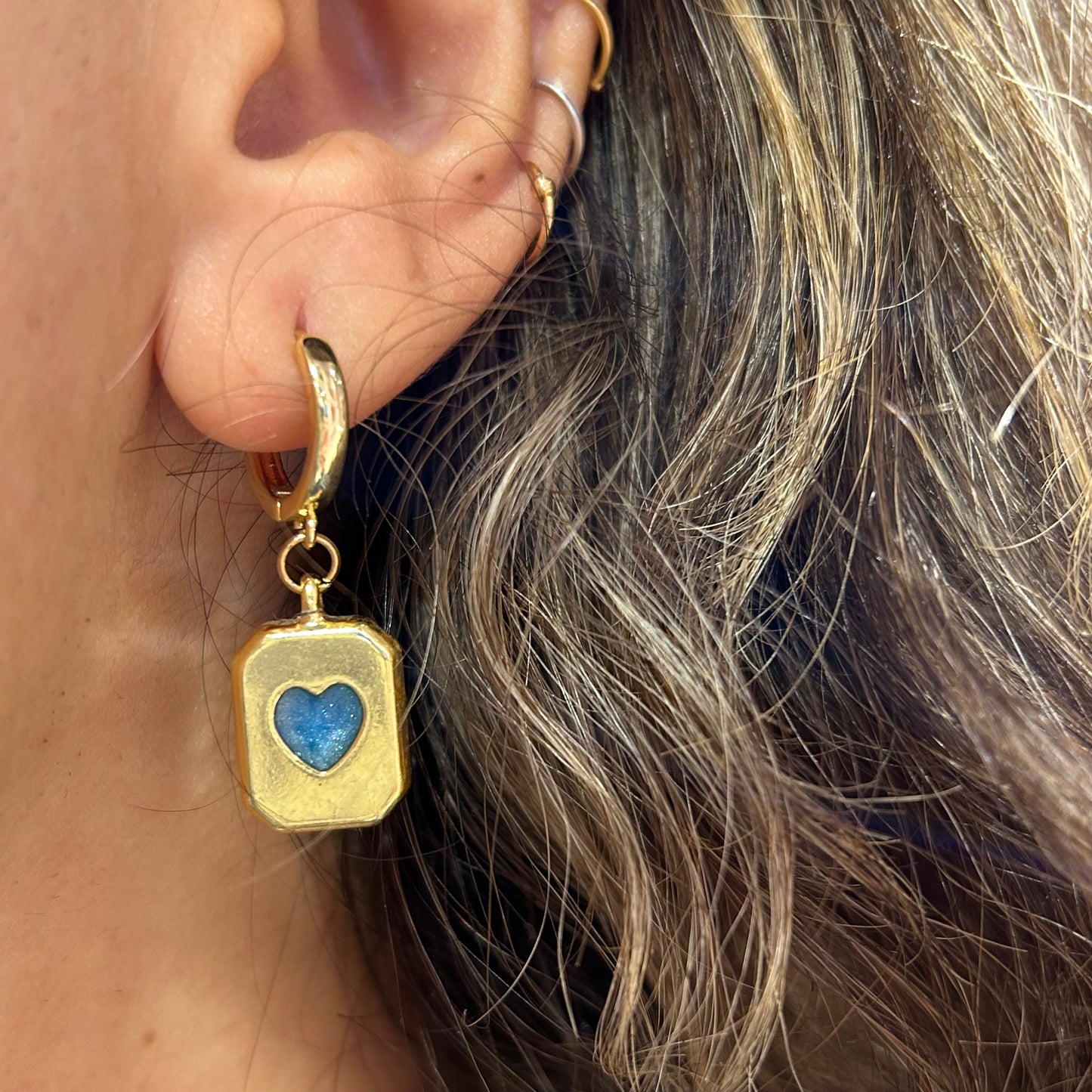Blue Heart Hoop