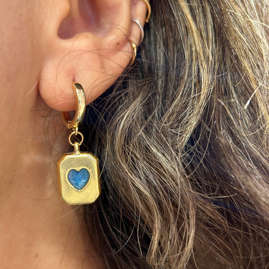 Blue Heart Hoop