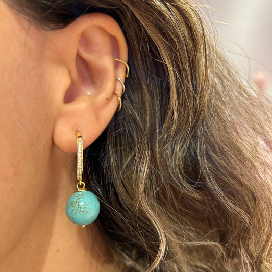Turquoise Stone Earring