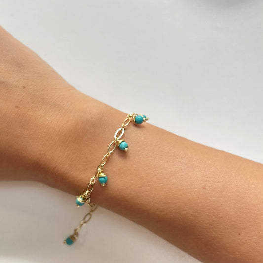 Turquoise x Gold Bracelet